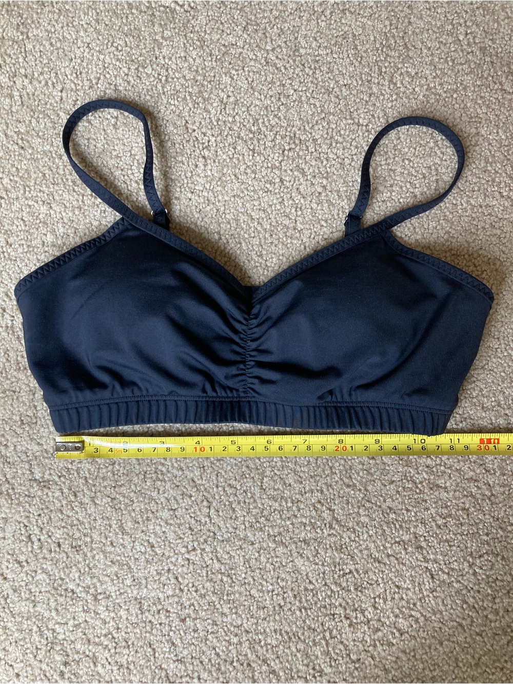 Handful Sports Bra Black XS with Adjustable Straps - Picture 4 of 7
